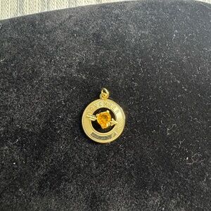 Source Unknown Gold November Birthstone 12k gold filled pendant